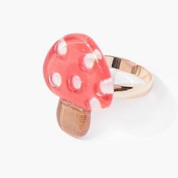 Jewelry - Mushroom Cocktail Ring, Red/Gold, Size 7, NWT. (For Bundles Only)